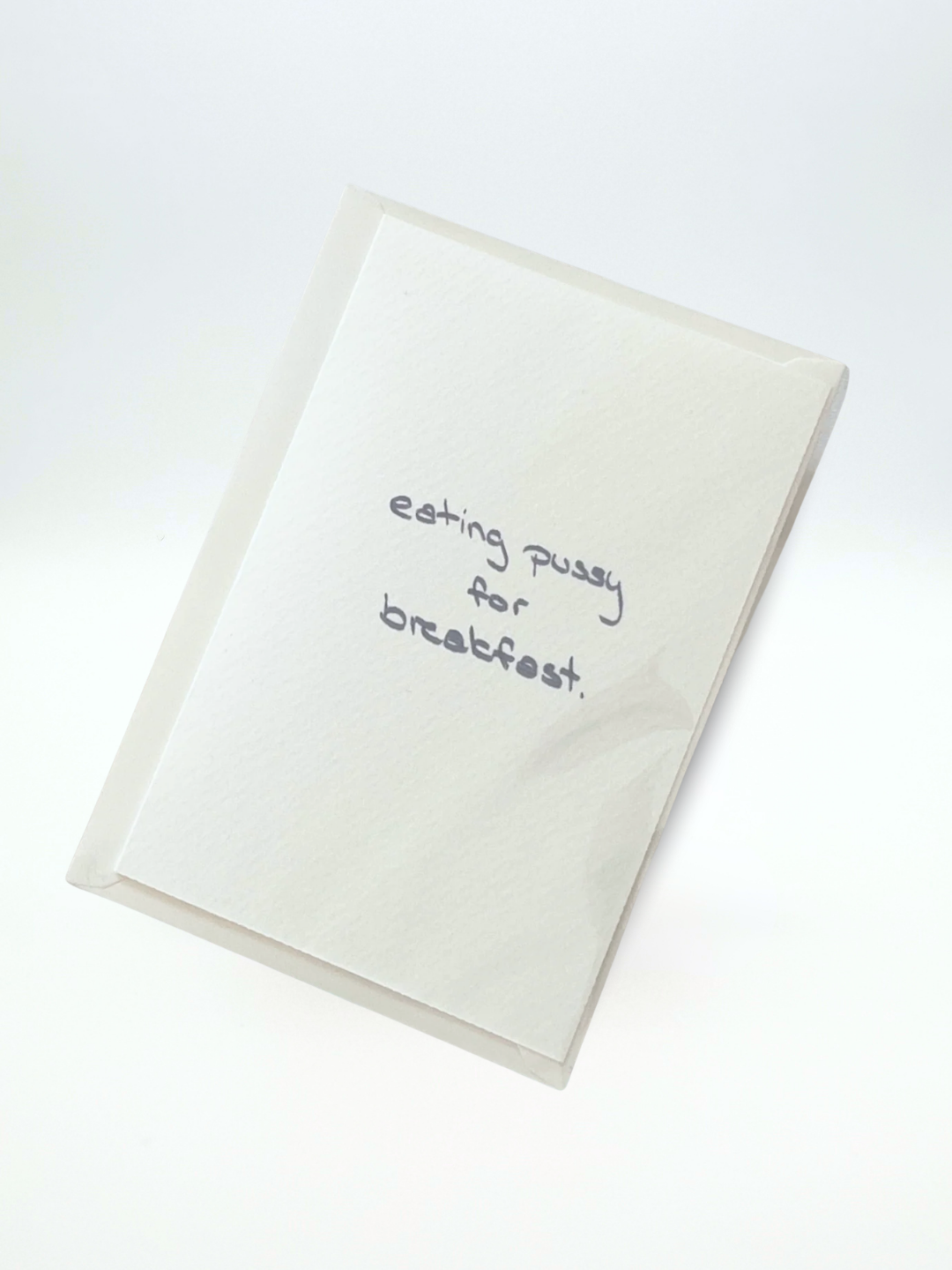 Postkarte | eating pussy for breakfast.