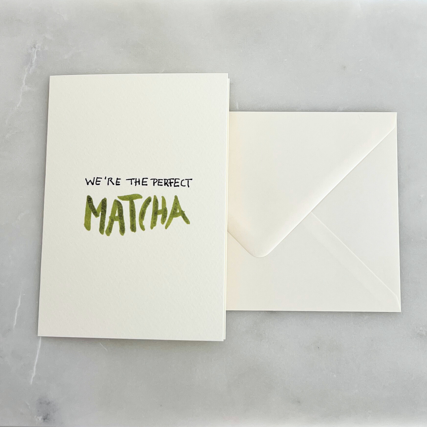 Postkarte | We are the perfect MATCHA
