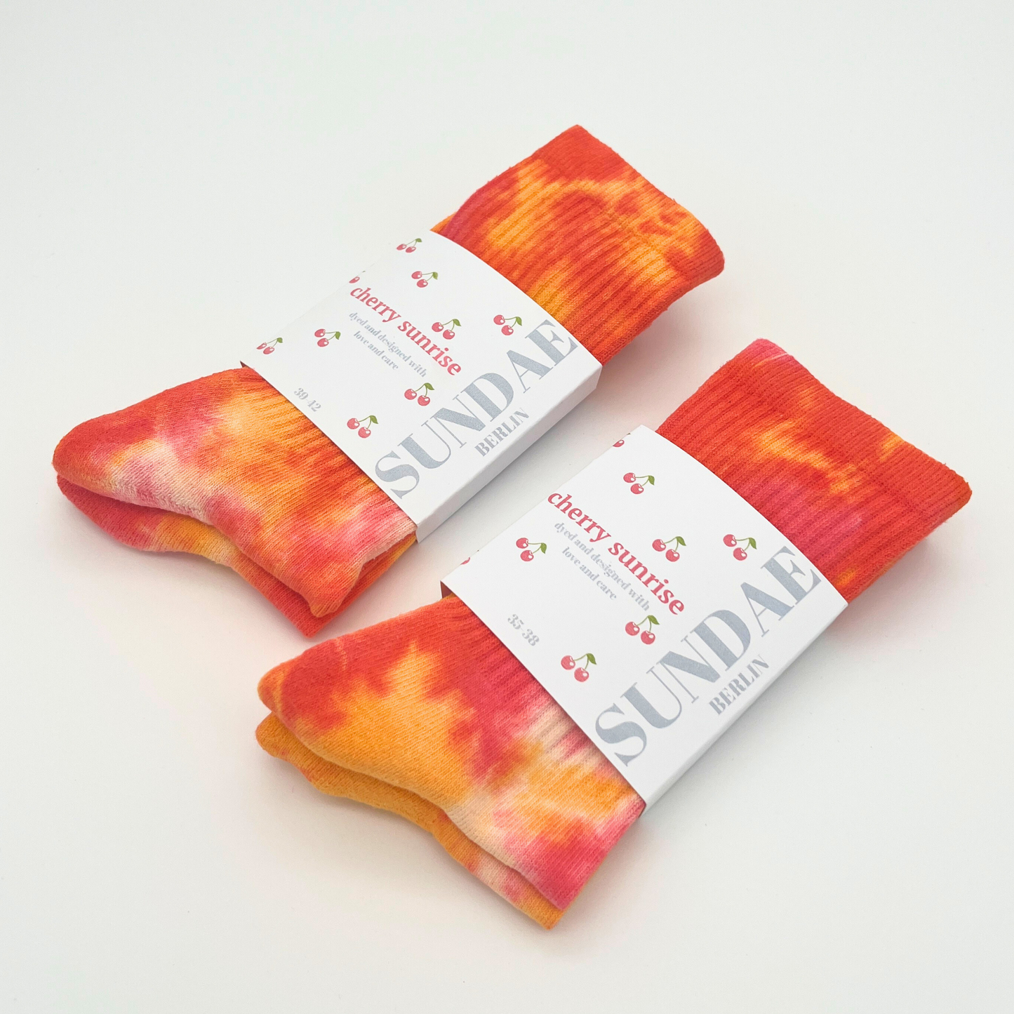 Batik Socken | cherry sunrise