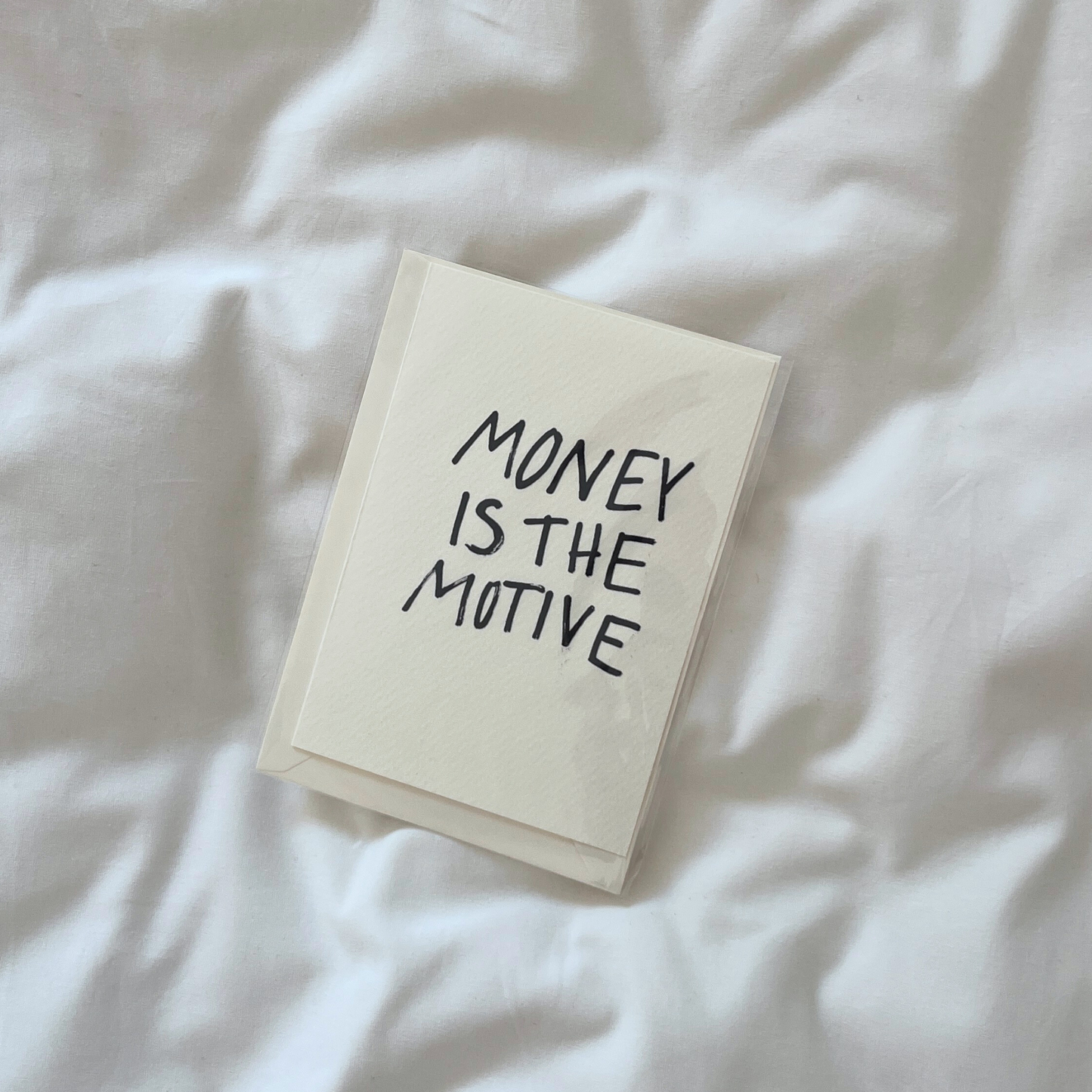 Postkarte | Money is the Motive