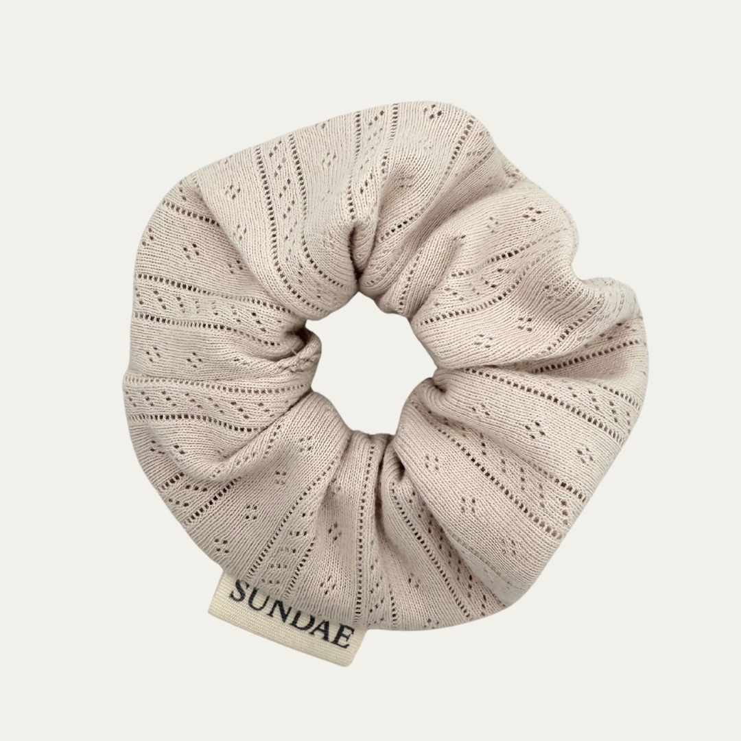 Baumwoll-Scrunchie | Creme
