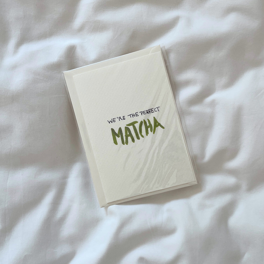 Postkarte | We are the perfect MATCHA