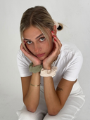 Baumwoll-Scrunchie  | creme