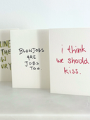 Postkarte | i think we should kiss.