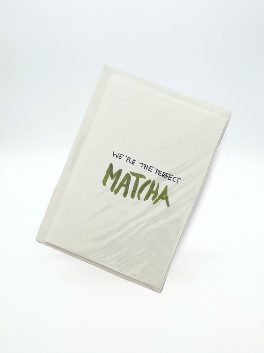 Postkarte | We are the perfect MATCHA