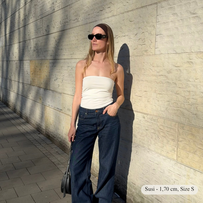 Double Layer Tube Top | vanilla