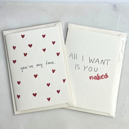 Postkarte | you're my fave.