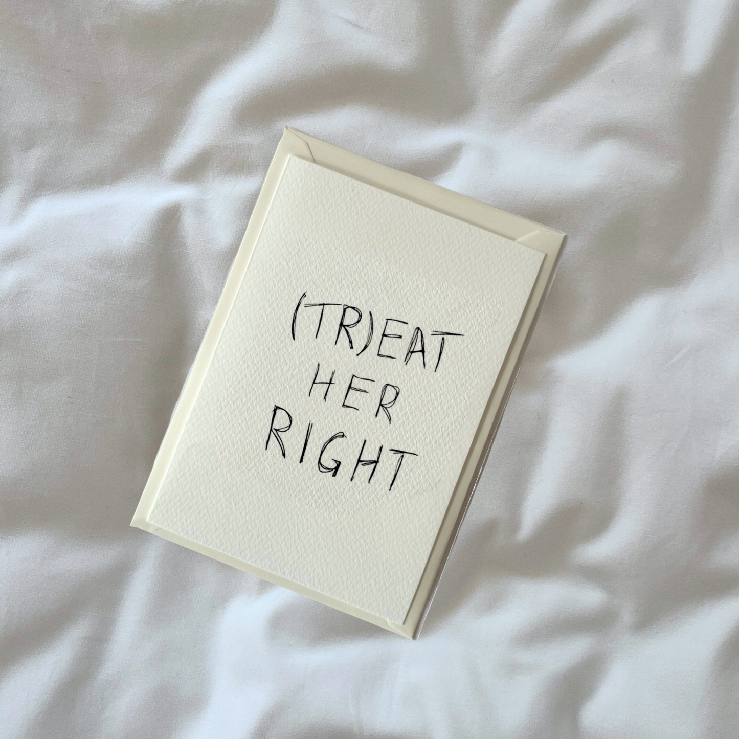 Postkarte | (tr)eat her right.