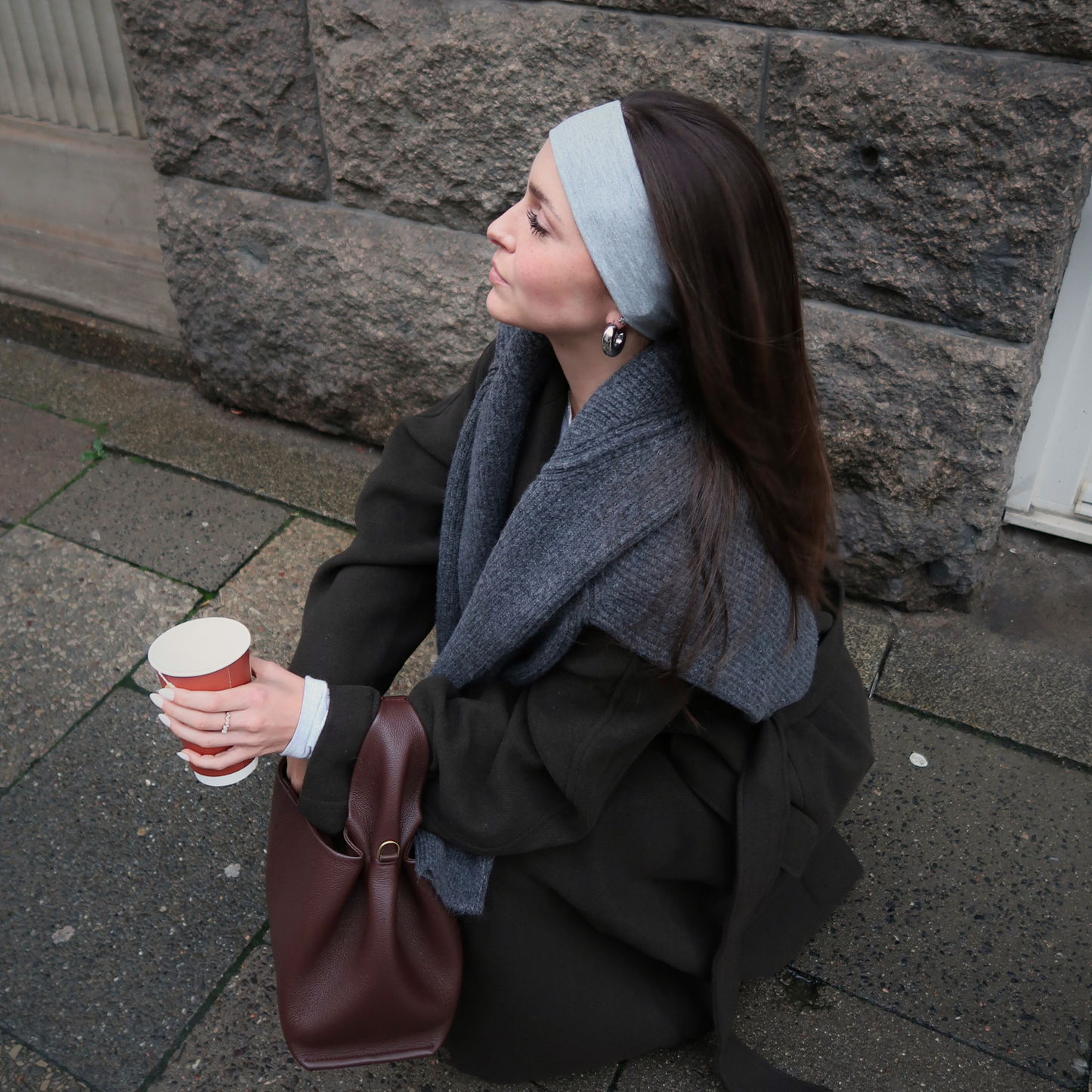 Basic Haarband | granite