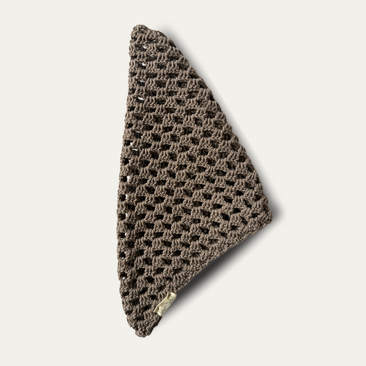 Häkel-Kopftuch | taupe