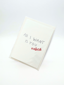 Postkarte | all I want is you naked.